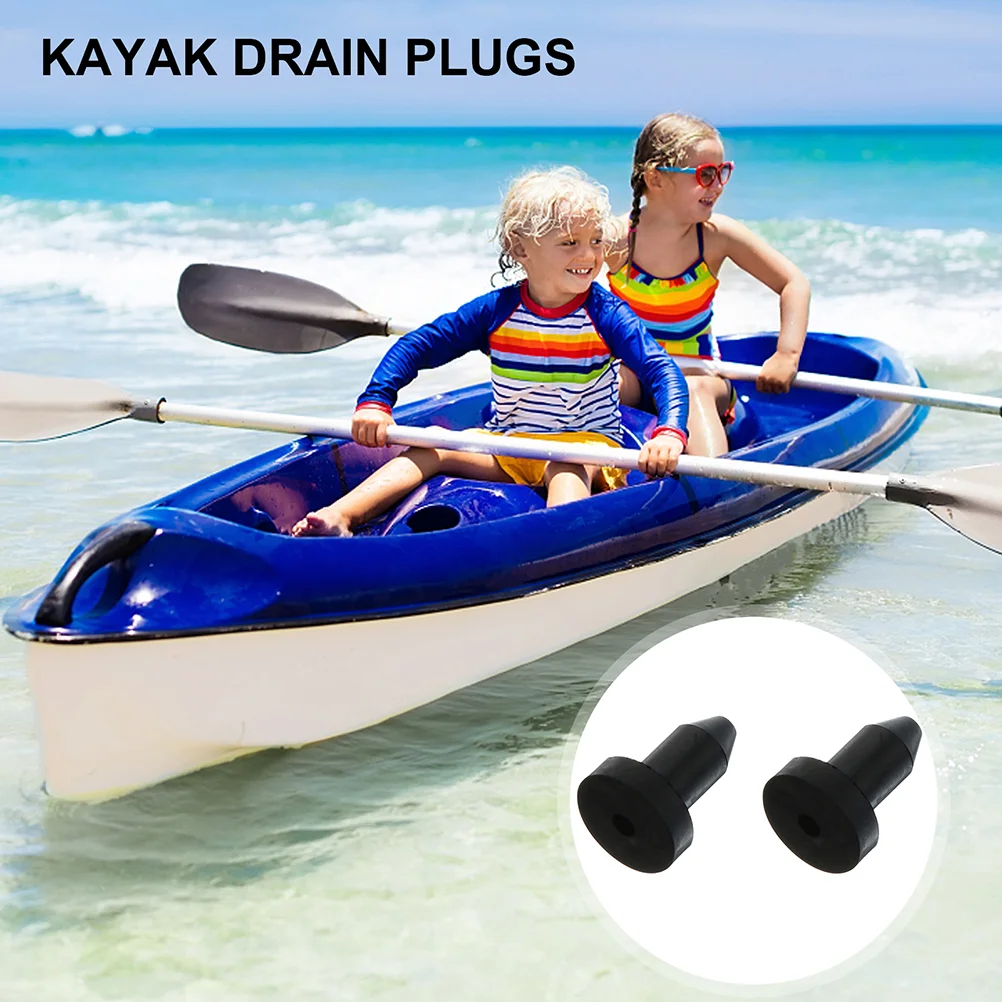 

4pcs Neoprene Scupper Plugs Neoprene Push In Plugs Drain Hole Stoppers for Boat Outdoor