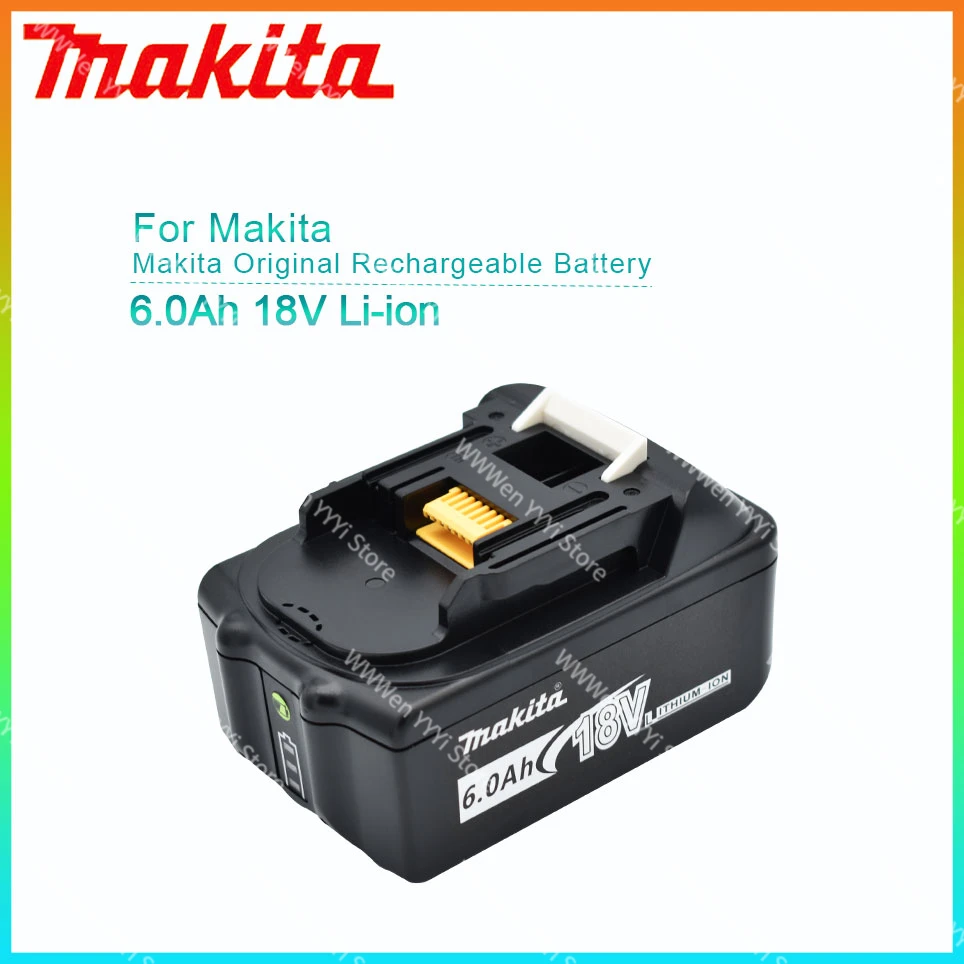 

Makita Original 18V 6000mAh Lithium ion Rechargeable Battery 18v drill Replacement Batteries BL1860 BL1830 BL1850 BL1860B
