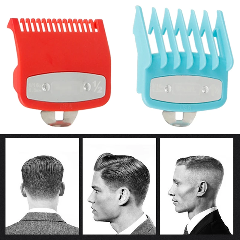 

2Pcs 1.5 4.5mm Limit Comb Cutting Guide Guide Combs Non-toxic Comfort Durable Hair Clipper Barber Replacement Hair Trimmer Tool