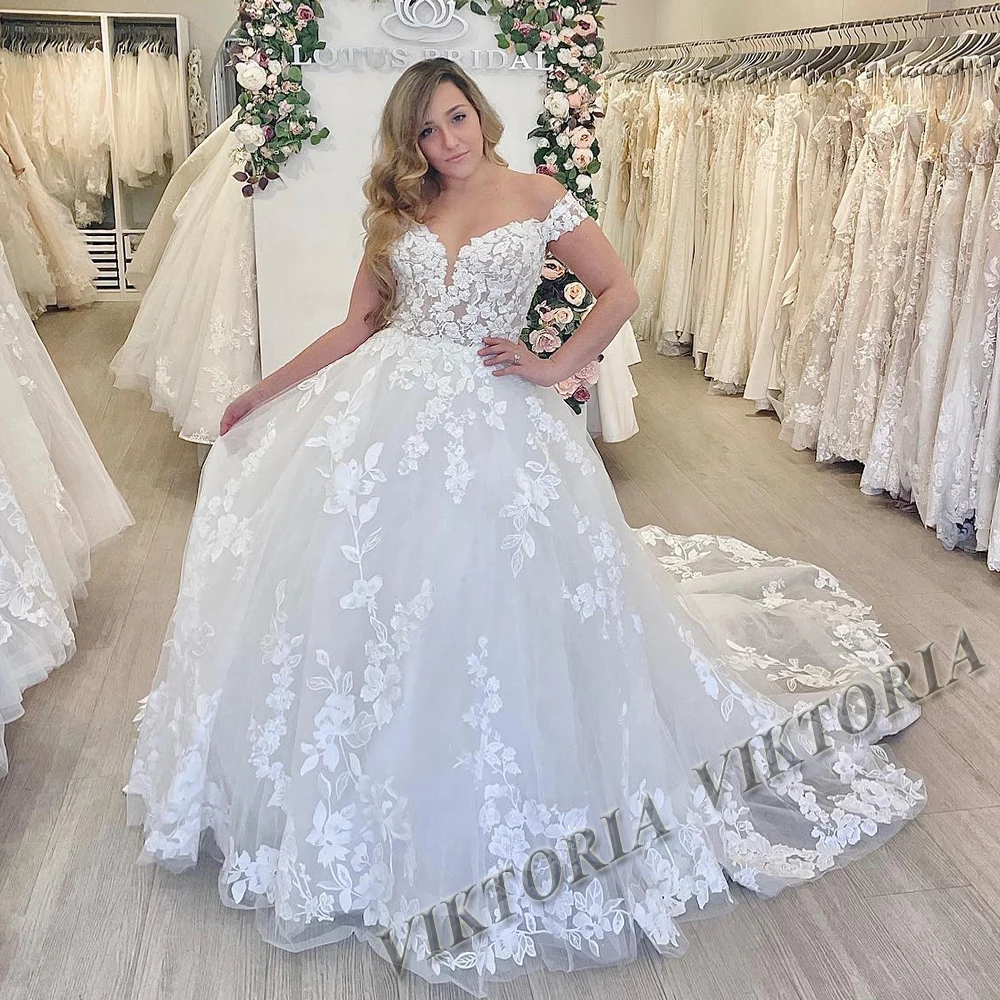 

VIKTORIA Classic A-LINE Wedding Dress Off The Shoulder Sweetheart For Women Bride 2023 Appliques Vestido De Novia Made To Order