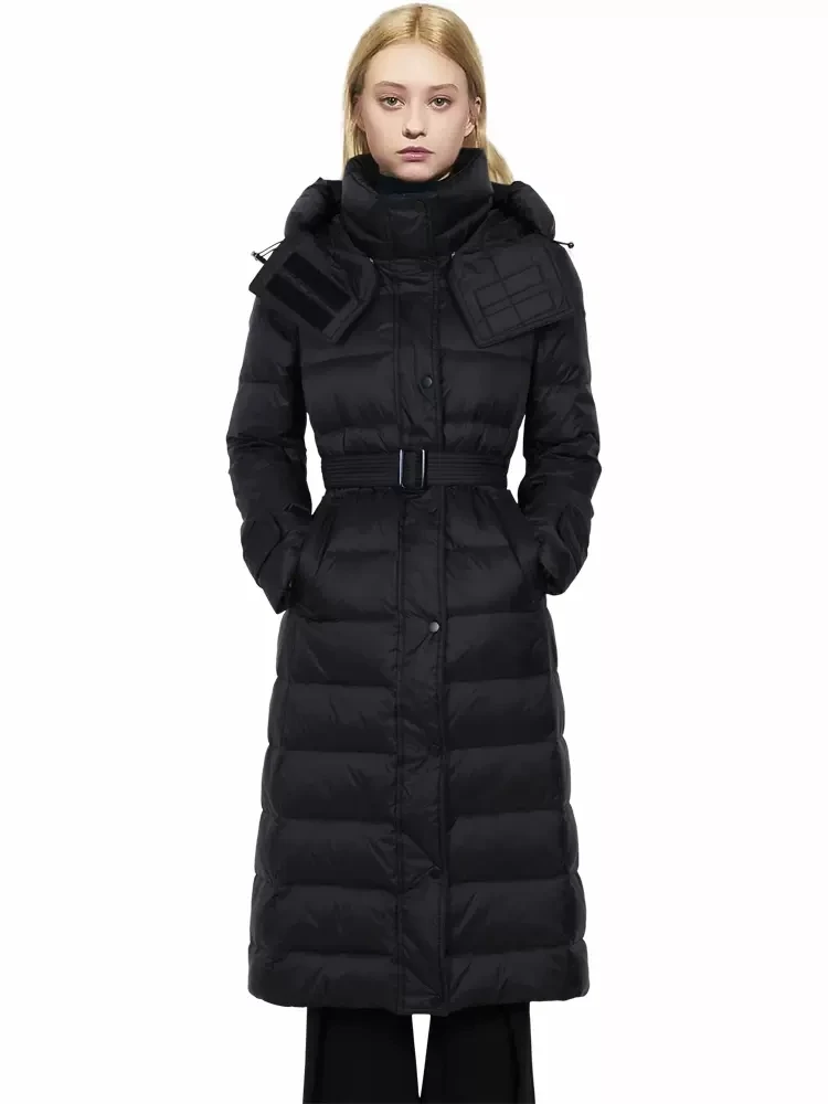 

2023 winter women's jacket satin thickened warm women's long down jacket y2k clothes new fashion high quality hooded coat bra