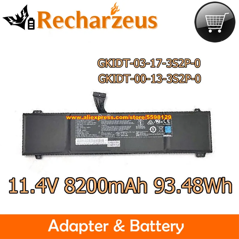 Originais 11.4v Bateria para Galleria 93.48wh Gcr1660tgf Gcr2070rgf Gcr2070rgf-qc Schenker Gkidt00133s2p-0 Gkidt-03-17-3s2p-0