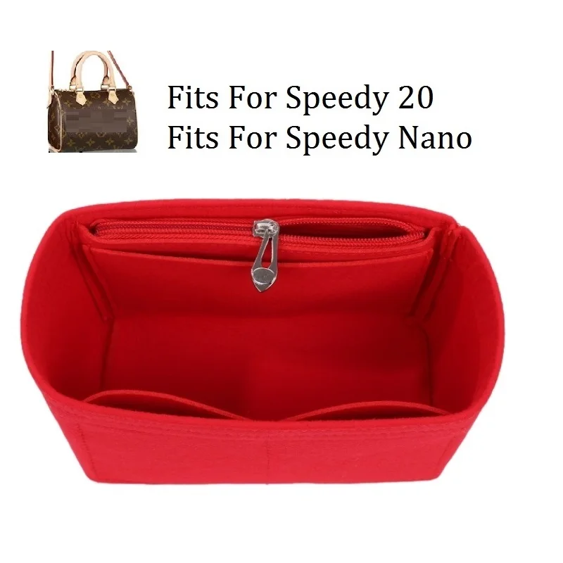 

For SPEEDY Nano 20 Felt Cloth Insert Bag Organizer Makeup Handbag Travel Storage Organizer Inner Purse Cosmetic Toiletry bags