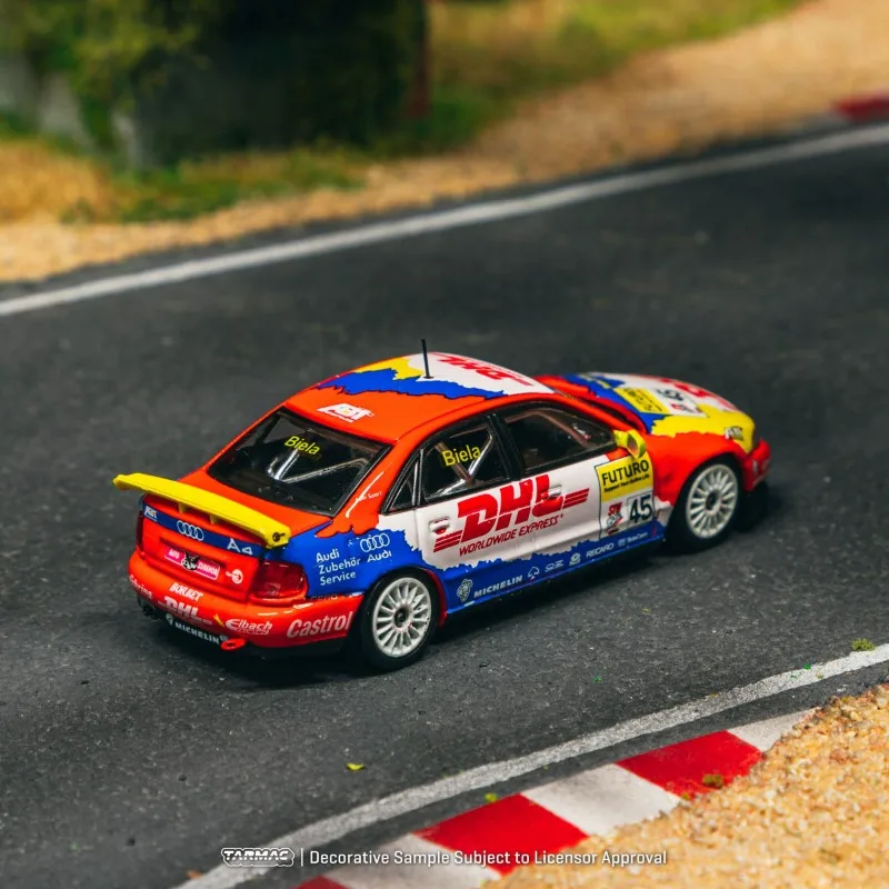 Фото Модель гоночного автомобиля TW Tarmac Works 1:64 Audi A4 Quattro Cup 1998 из литого под давлением сплава, коллекционные модели для взрослых, праздничные подарки, игрушки для мальчиков. №3