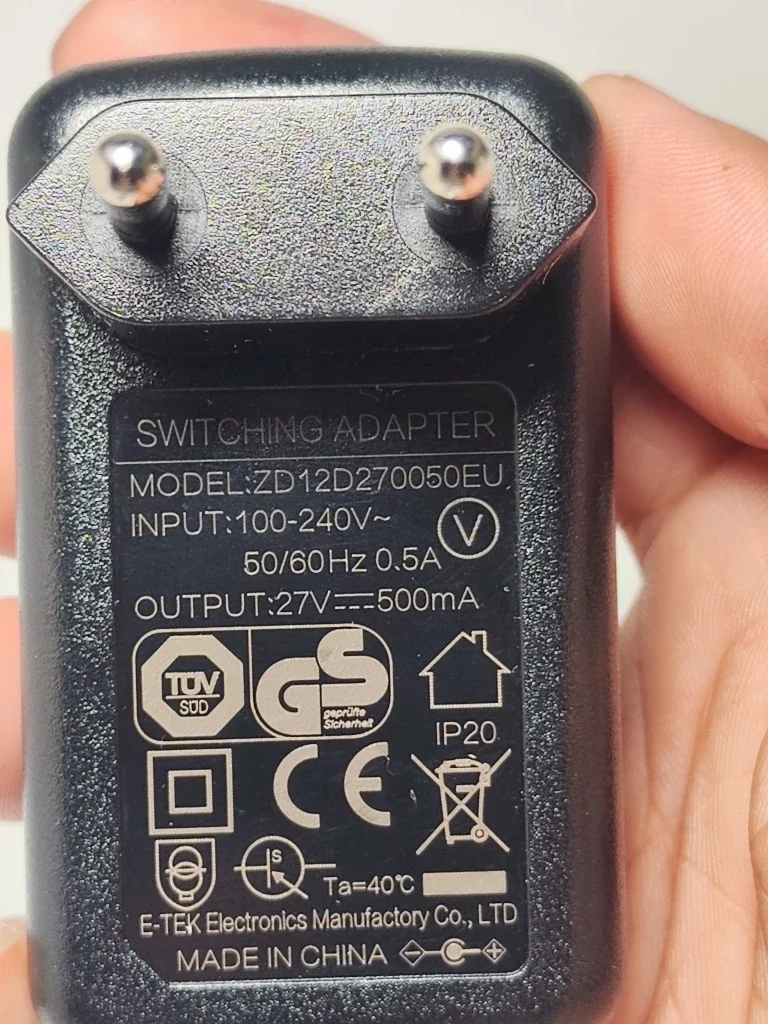 ZD12D 270050 Зарядное устройство с адаптером ЕС для пылесоса Deerma Supor Gtech VC10 27 В 500 мА