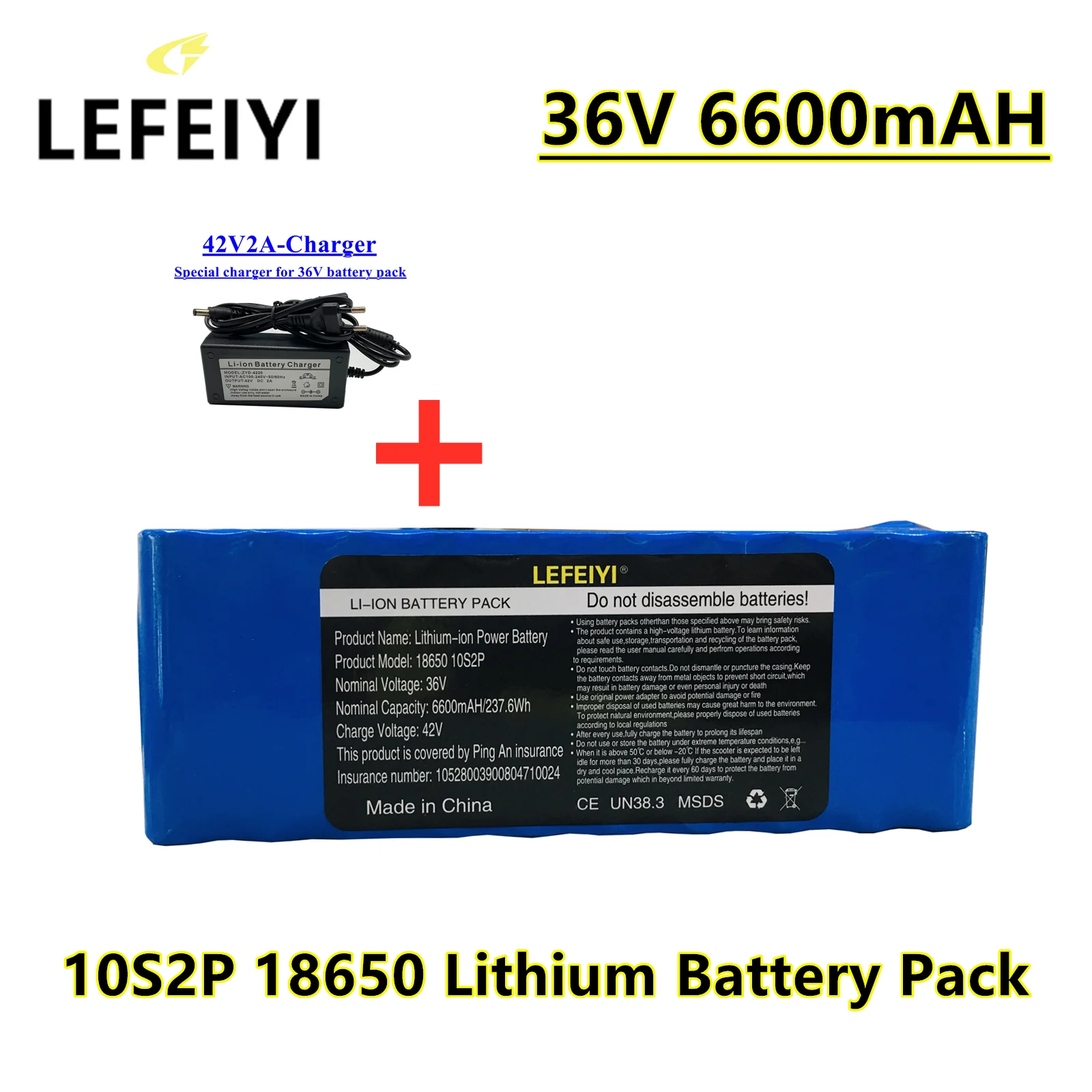 Новый 36 В 6600 мАч 10S2P 18650 перезаряжаемый аккумулятор, модифицированные велосипеды, Электромобиль 42 в Защитная печатная плата + зарядное устро...
Новый 36 В 6600 мАч 10S2P 18650 перезаряжаемый аккумулятор, модифицированные велосипеды, Электромобиль 42 в Защитная печатная плата + зарядное устро...