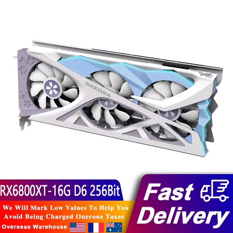 

YESTON RX6800XT 16G D6 Graphic Card 21/7nm 2065-2310MHz 16G/256bit/GDDR6 PCI-Express 4.0 Video Card for PC Computer Gaming