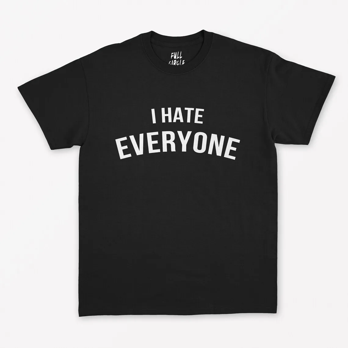 

Женская футболка с надписью «I Hate All»