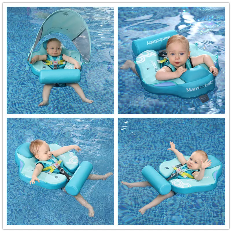

Baby Waist Float Lying Swimming Floater Ring Pool Toys Canopy Trainer Solid Non-inflatable Newborn Infant Swimmers Accessories