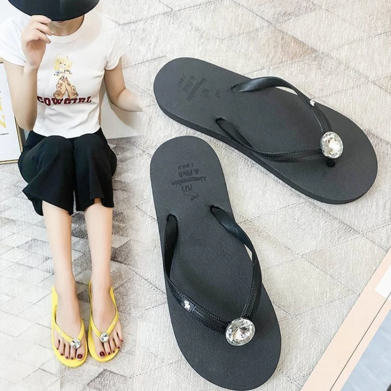 

Сандалии женские пляжные на плоской подошве, модные шлепанцы для дома и улицы, пляжная обувь, лето 2022