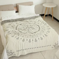 muslin summer blanket travel breathable chic mandala large bed sofa soft throw blanket para blanket 100 cotton blanket