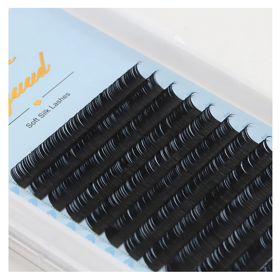 

AGUUD False Mink Eyelashes Extensions Korea PBT Matte Black Individual Russian Volume Classic Eyelash Extension Silk Lashes