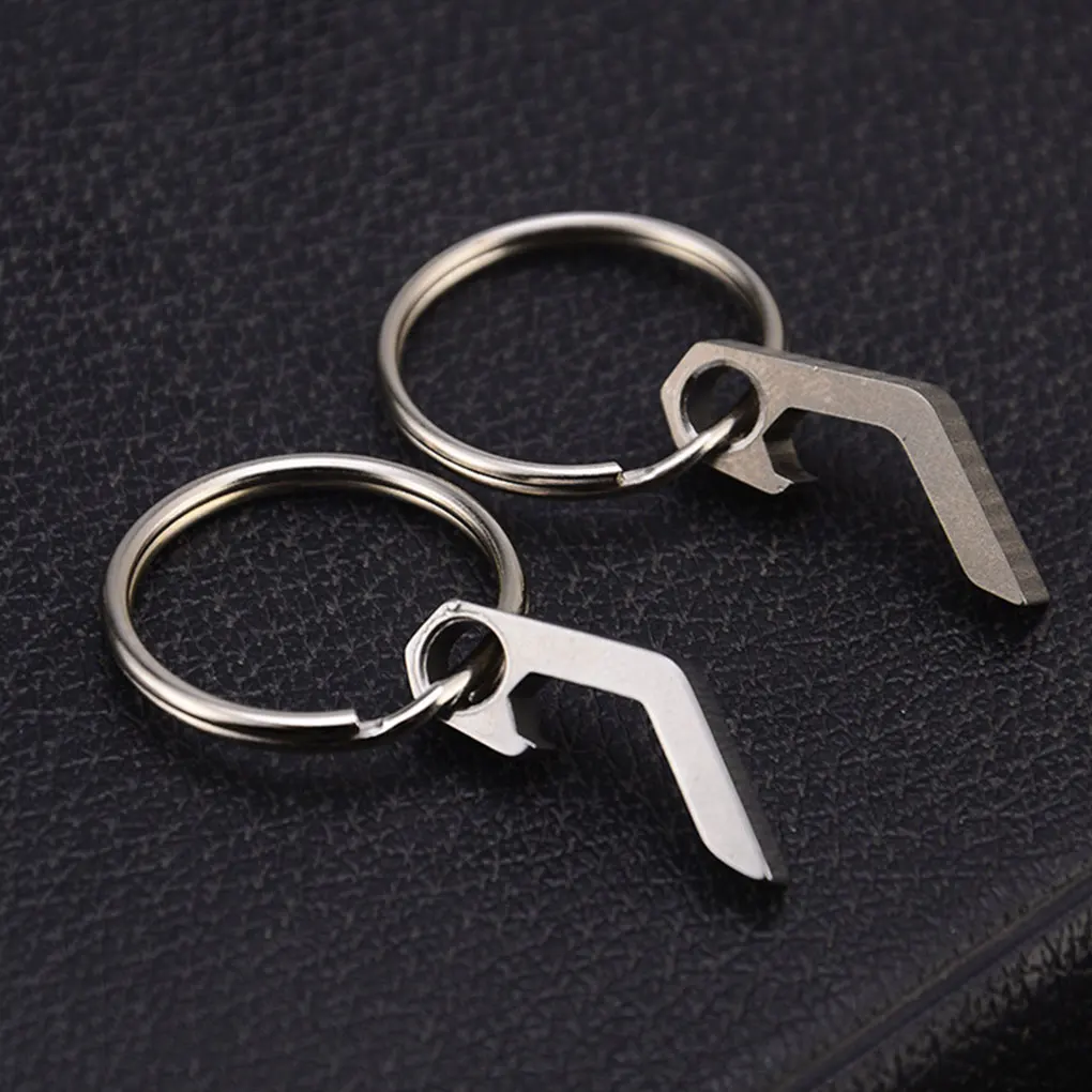 

Titanium Alloy Stainless Steel Keychain Mini Beer Bottle Opener Camping Equipment Device Outdoor Tools
