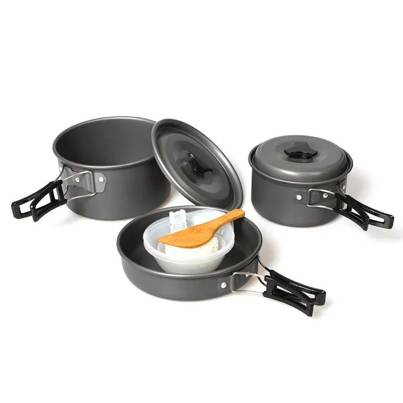 2024 Новый портативный набор кастрюль для кемпинга DS-300 2-3 человек посуда барбекю