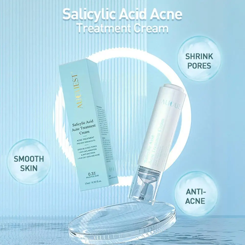 

15ml Salicylic Acne Repair Lotion Salicylic Acid Pore Cream Refreshing Refining Acne Pore Cream Repairing Skin Refining Car B3M6