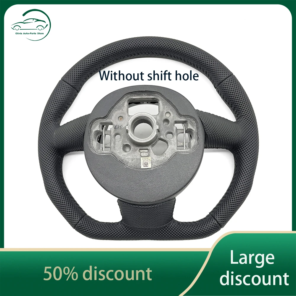 

Полностью перфорированный плоский руль с черной линией для Audi A6 C7