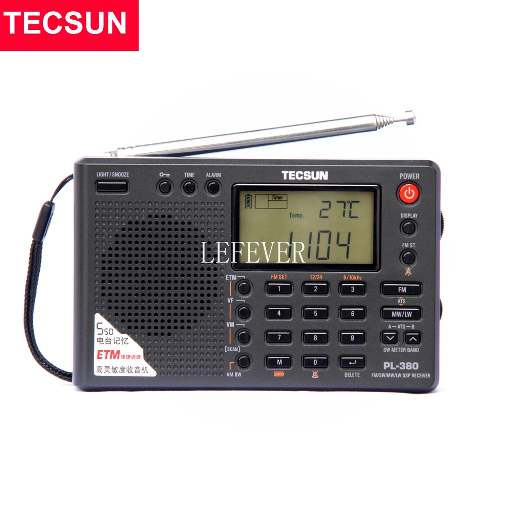 Портативный радиоприемник Tecsun, полная полоса, стерео, PLL, FM /LW/SW/MW