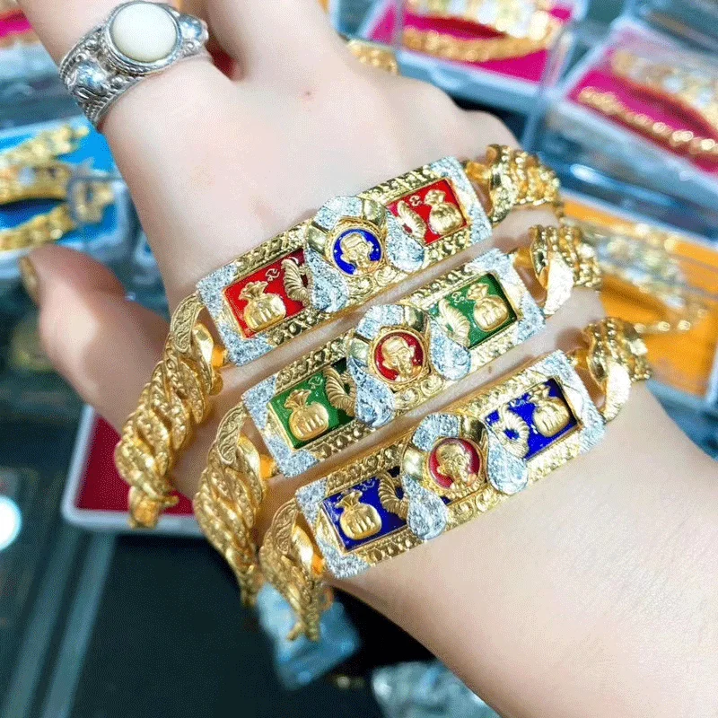 

Новый Этнический Ретро дизайн Тайланд Будда брендовый трендовый браслет для мужчин и женщин модный браслет ювелирные изделия аксессуары
