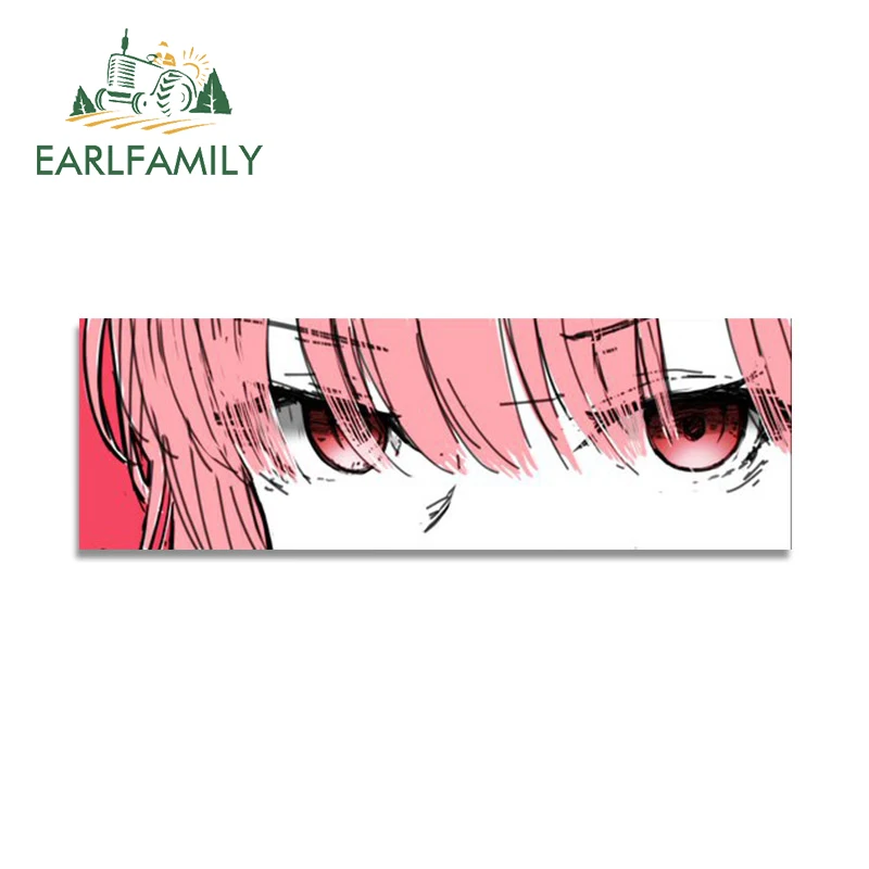 

EARLFAMILY 13 см для Hololive Slap Eyes, автомобильные наклейки, забавные аниме наклейки на окна, мотоциклетные водонепроницаемые солнцезащитные автомобильные аксессуары