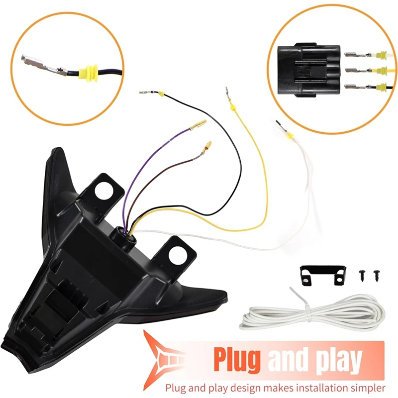 Светодиодные дымчатые задние фонари для Kawasaki Ninja 400 2018-2024 стоп-сигналов разрыва с