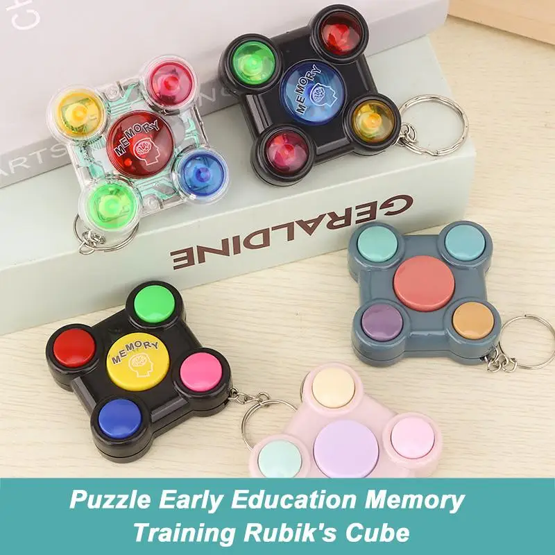 

Pocket Rubik's Cube Memory Game Machine Training Hand Brain Creative Flash Sound Effects Children's Interactive Intelligence Toy