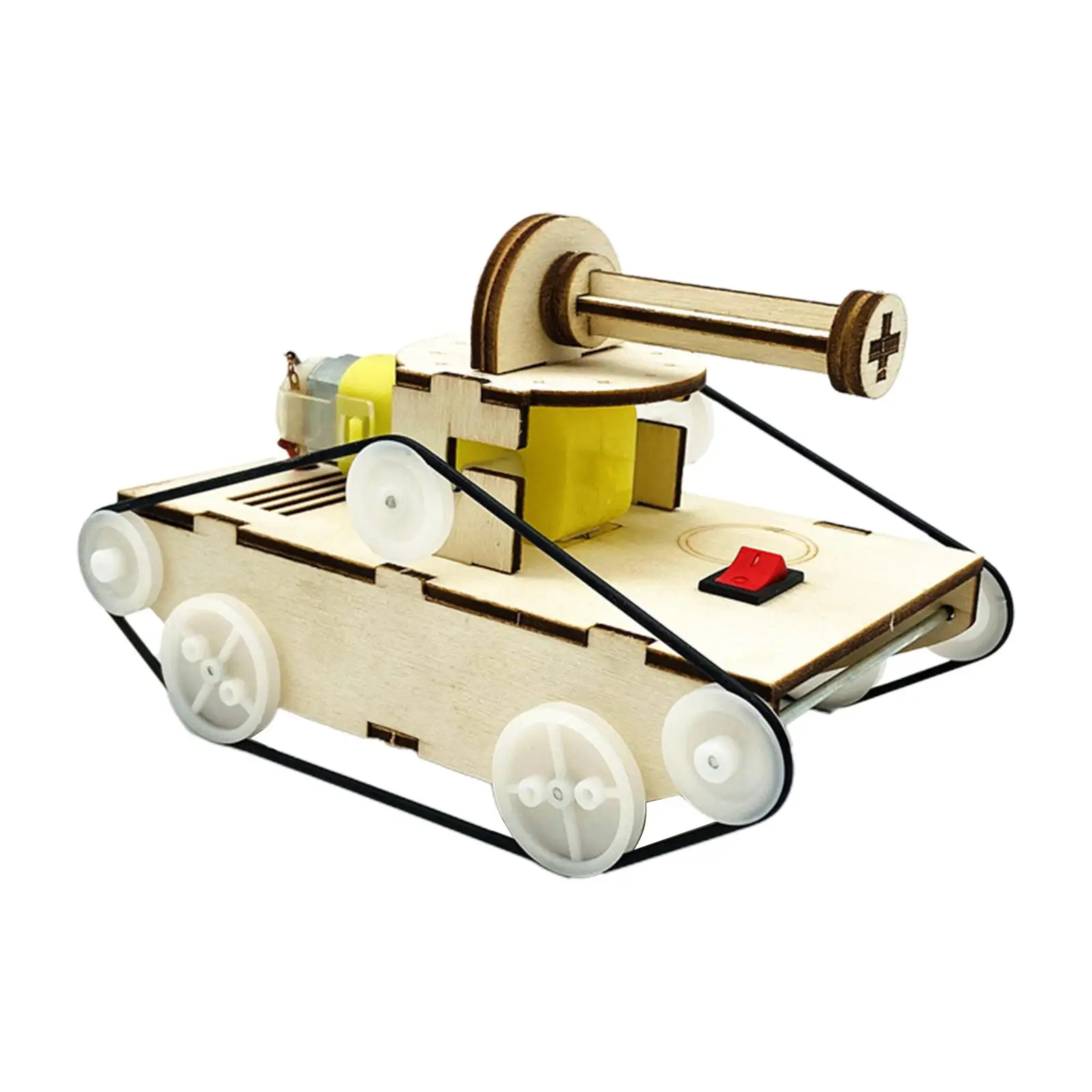 

DIY Tank развивающие навыки, помощь в обучении, искусственная деревянная модель автомобиля, набор «сделай сам», деревянные головоломки, поделк...
