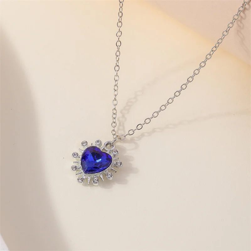 Aihua новинка подвеска цвета морской волны синей любви навсегда ожерелье для