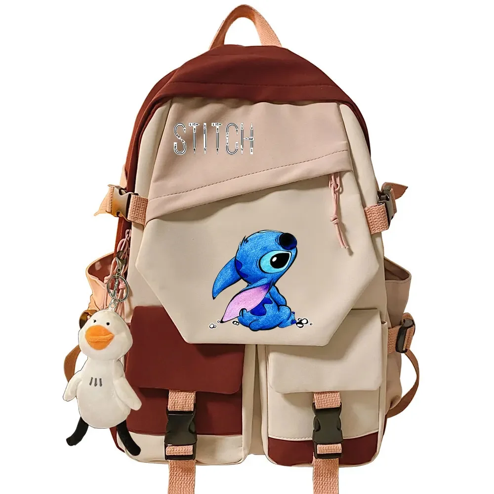 Kawaii Stitch Girls Kids школьные сумки для книг женский рюкзак в стиле пэчворк подростков