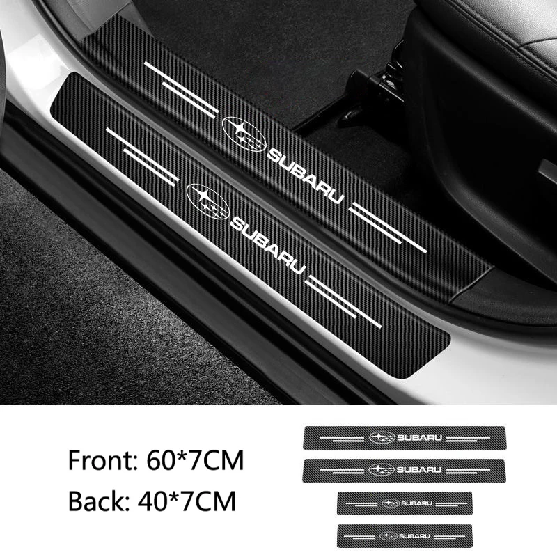 

Защитные наклейки на порог автомобиля, защита от царапин для Subaru Forester XV STI Outback Legacy WRX Levorg BRZ Crosstrek Exiga
