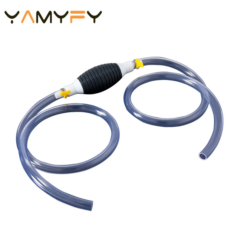 

Universal Fuel Pump Rubber Manual Liquid Oil Manual Car Fuel Transfer Pump For Gas Gasoline Petrol Diesel Oil Liquid With Hoses