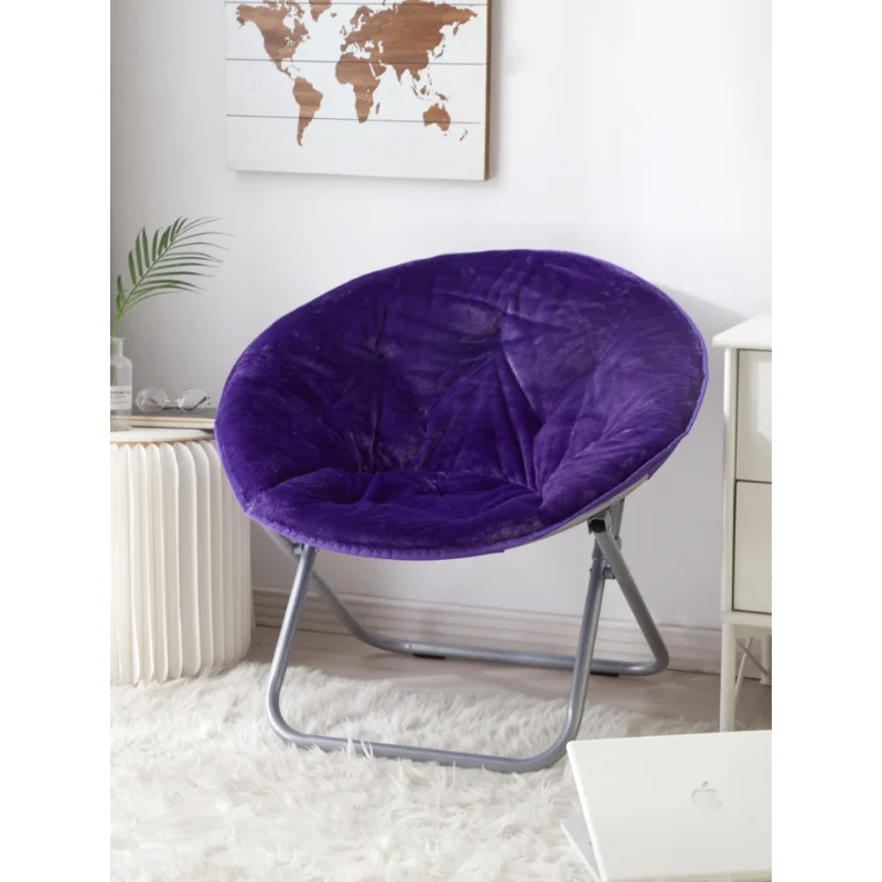Складной стул из искусственного меха, Фиолетовый детский диван, детский диван, милый стул, диван принцессы, детская мебель