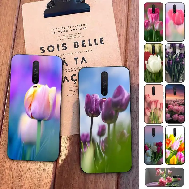 

Tulip flower Phone Case for Redmi 5 6 7 8 9 A 5plus K20 4X S2 GO 6 K30 pro