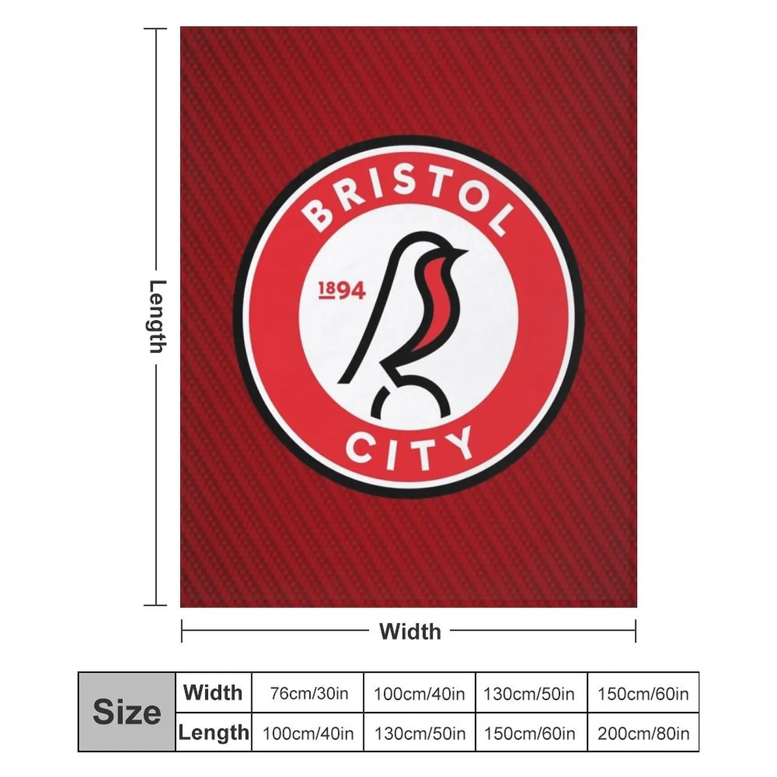 Домашнее одеяло Bristol FC плюшевое пляжное персонализированное подарочное в стиле