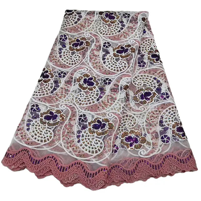 Низкая цена яркое модное 2022 летнее Новое удобное ткань нигерийское французское