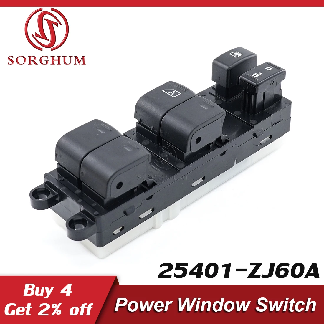 

Sorghum 25401-ZJ60A Driver Power Window Switch Button For Nissan Sentra 2007-2012 Pathfinder 2005-2008 25401-ZE80A 25401-ZT50A