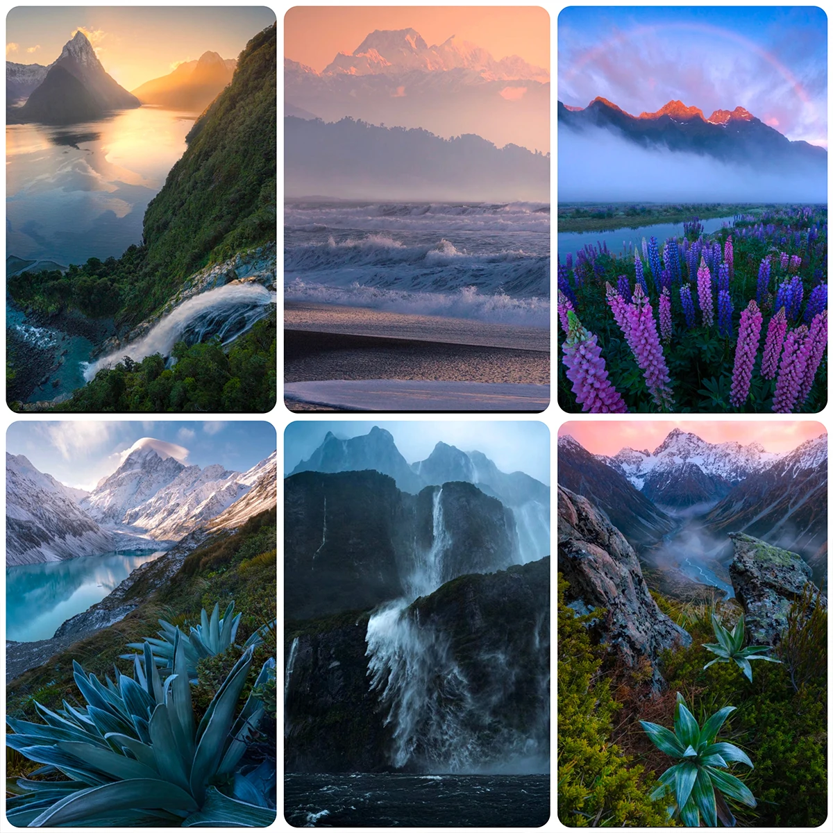 

Облако гор закат река водопад пейзаж алмазная живопись Набор для вышивки крестиком 5D Алмазная мозаика домашний декор Gi