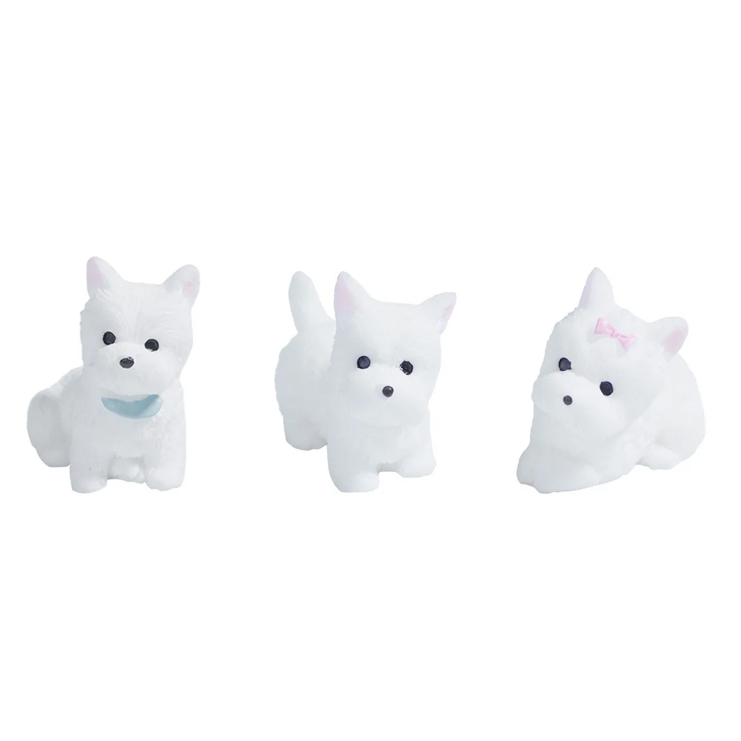 

Миниатюрная фигурка белого терьера tongyue