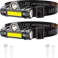 rechargeable headlights 2 pack super bright and lightweight led lights adjustable beam angle waterproof