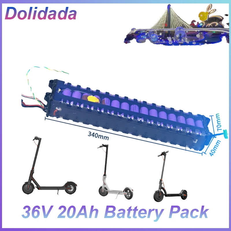 

10S3P 36V 20Ah Battery Pack for-Xiaomi M356 Scooter Special 18650 Lithium Battery 60km with Waterproof Bluetooth Communication