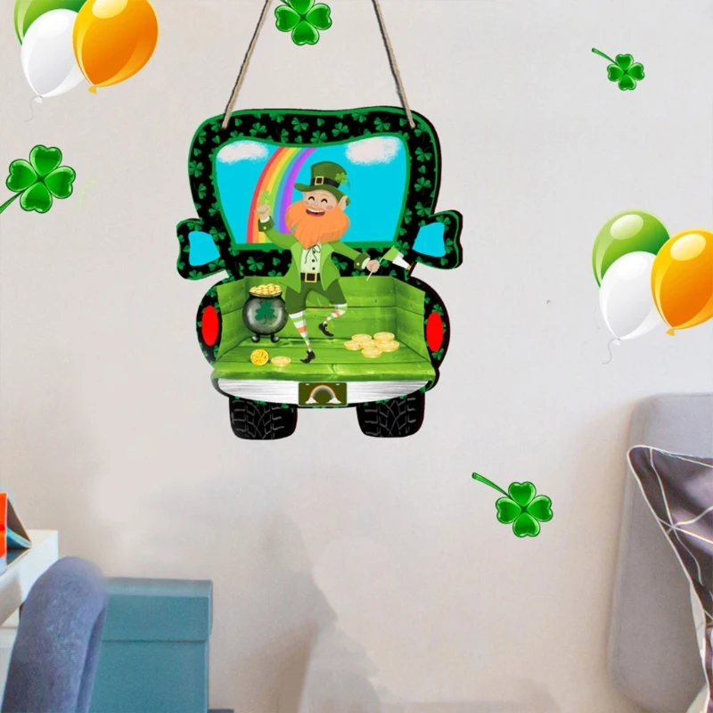 

St. Patrick's Day Wall Ornaments Wood Signs Hanging Decor Wall Sign Wood Crafts