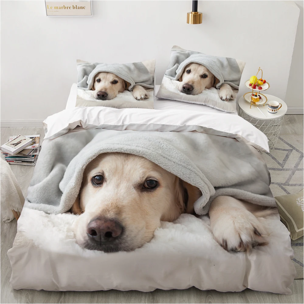 

3D Duvet Cover Quilt/Blanket/Comfortable Case Luxury Bedding 135 140x200 150x200 220x240 200x220 For Home Animal Dog Lie Down
