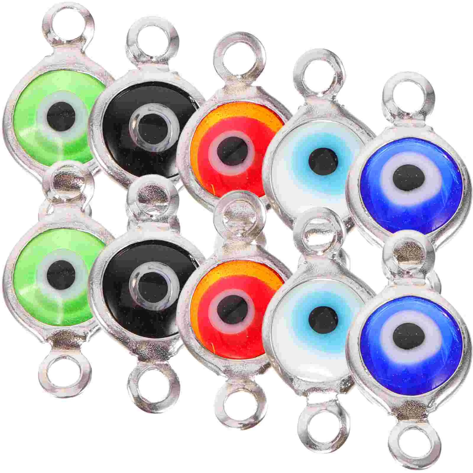 10Pcs Evil Eye Charms Evil Eye Pendant Jewelry Making Charms Jewelry Making Decors