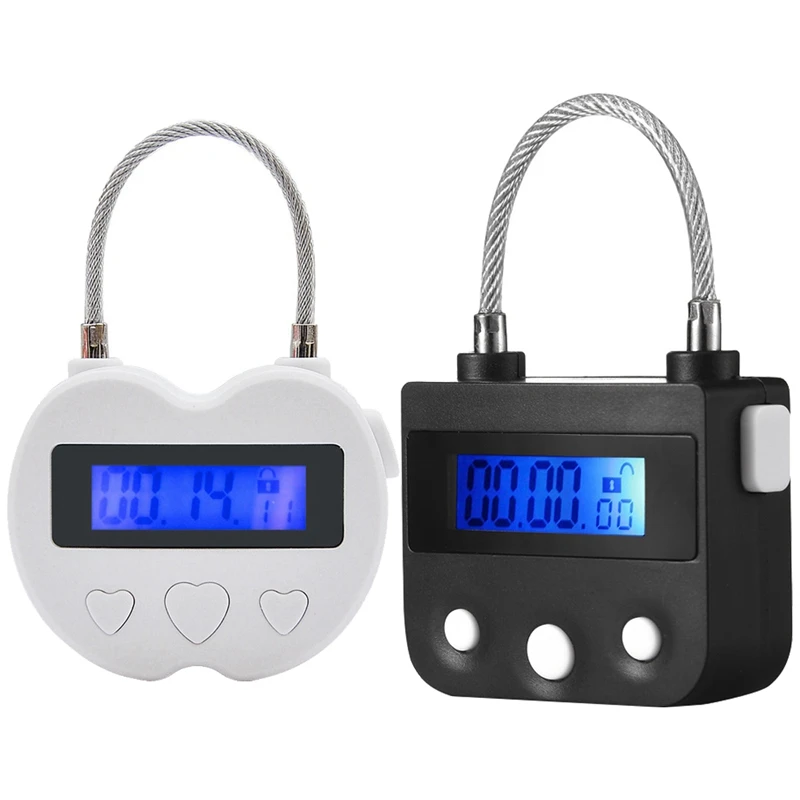

2x Time Lock Electronic Timer Lock Household Temporary Lock Time Lock Electronic Lock Countdown Lock