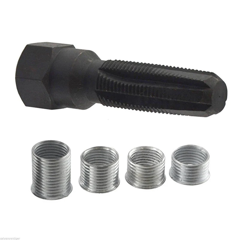 

Durable High Performance Automotive Accessories Car Engine Spark Plug Thread Repair Tap Tool With 4 Inserts M14 X 1.25mm