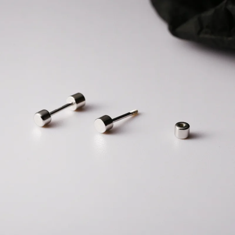 

Earrings For Women Silver 925 New Shiny Wedding Party Jewelry Gifts Classic Girl Earrings Minimalist Personality Round Sterling