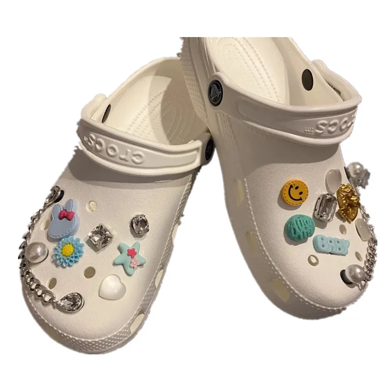 

Lovely Shoe Charms Designer for Crocs Vintage Bundle Croc Charms 2021 New Brand Chain Shoe Decoration for Croc Cute Quality