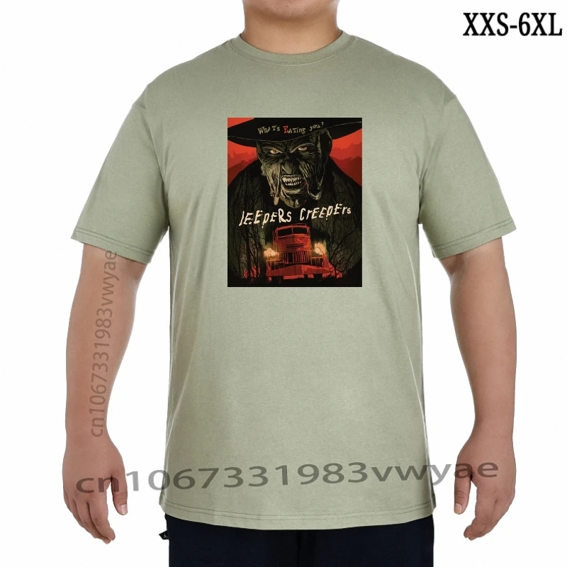

New Popular Jeepers Creepers Horror Thriller Movie Men' Black T Shirt New Brandclothing Grey XXS-6XL