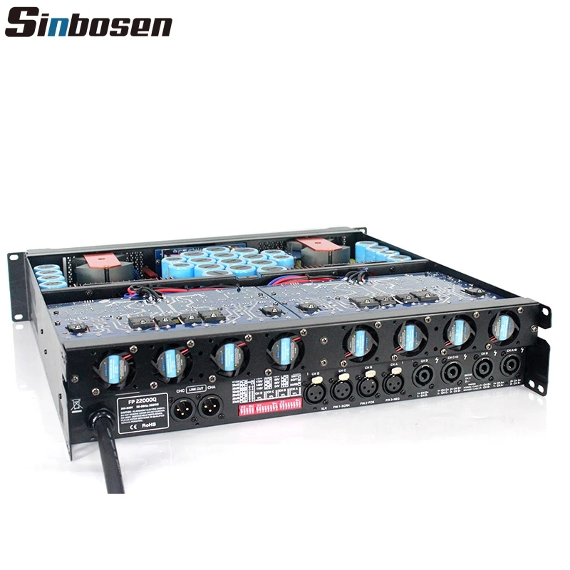 

FP22000Q sound standard amplifier 5000 watts power amplifier professional karaoke amp for dual 18/21 inch subwoofer bass