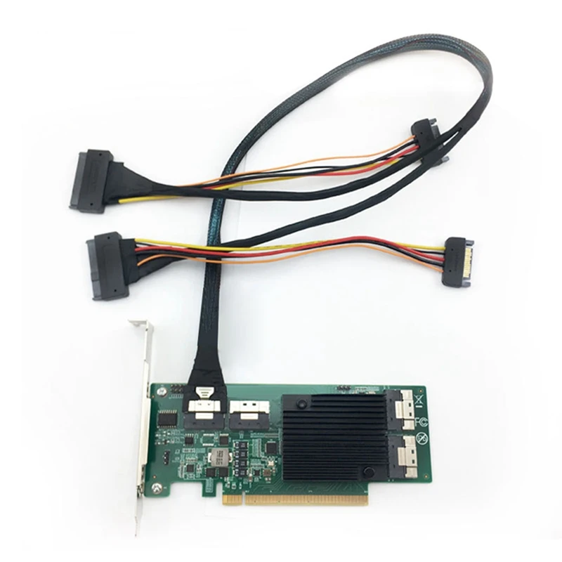 Кабель для жесткого диска SFF8654(8I) Slim SAS To 2SFF8639 Nvme U.2 кабель многофункциональные