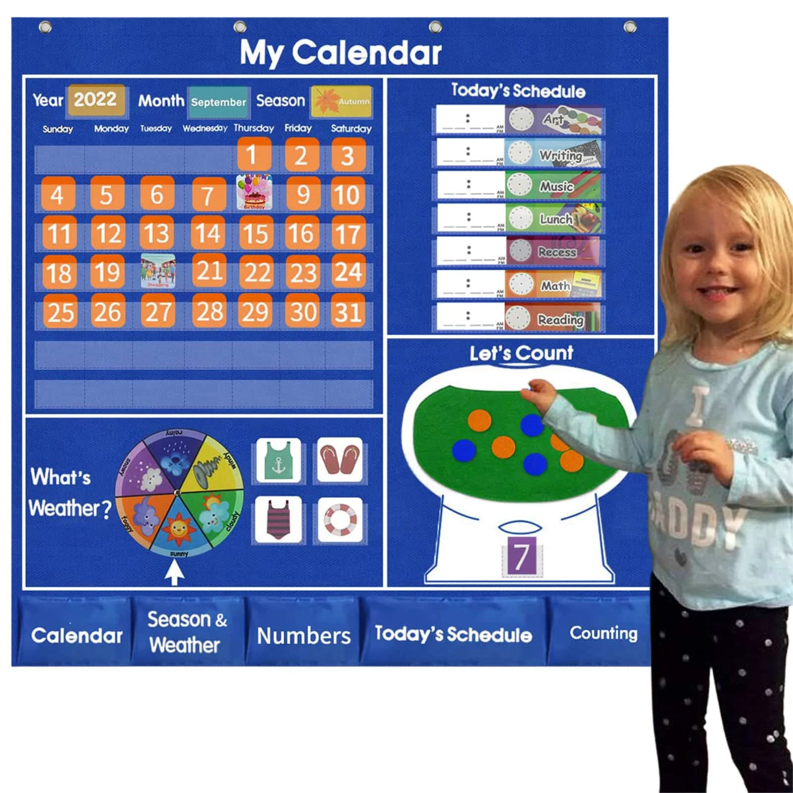 

Classroom Calendar Let Your Kids Learn Through Play School Calendar For Classroom Teaching Teacher's Helper Chalkboard Decor